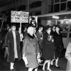 Peace Council supporters during anti-Vietnam War march in Wellington, 1971 