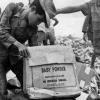 Children scavenging in rubbish dump, circa 1969