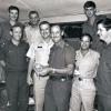 Presentation of a plaque to Kiwi Club, 1972