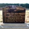 David Wright's grave, 2010