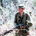 Alan Sherris carrying M60 machine gun