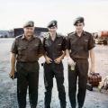 Chris Stock, Fred King and Lewis Pagan at Tan Son Nhut airbase, Saigon, 1970