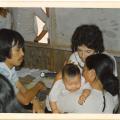 Child health clinic, Quang Tri, 1975