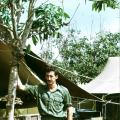 Gunner Fred Littin at Nui Dat, circa 1968–1969.