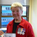 Avis Wilkes receives her medals, May 2008