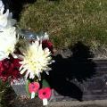 Lieutenant Brian Hall's grave, Anzac Day 2012