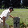 Martin Knight-Willis at Terendak Military Cemetery in Malaysia, March 2009