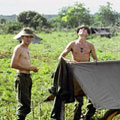 161 Battery officers Barry Dreyer (left) and Peter Williams at Nui Dat, 1966