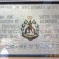 Flag presented to Captain Morrie Stanley by members of D Company 6RAR, 1966