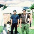 Frank Walker and Willie Walker (right) at Te Whetu, Christmas 1966