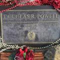 Bronze service plaque for Vietnam War veteran, Douglas Powell, at Whenua Tapu Cemetery near Porirua, Wellington